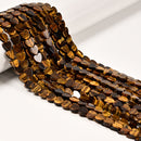Mixed Gemstone Flat Heart Shape Beads Size 8mm 15" Strand