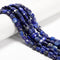Natural Lapis Faceted Square Beads Size 8mm 15.5'' Strand