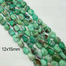 Natural Chrysoprase Pebble Nugget Chunk Beads 12x15mm 14x16mm 15x18mm 15.5" Strd