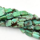 Natural Chrysoprase Smooth Rectangle Shape Beads Size 15x20mm 15.5" Strand