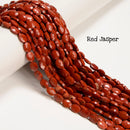 Mixed Gemstone Faceted Oval Shape Beads Size 6x8mm 15'' Strand