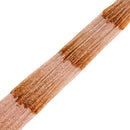 Natural Gradient Citrine Faceted Cube Beads Size 2mm 15.5" Strand