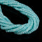 Iridescent Aqua Blue MOP Shell Heishi Disc Beads Size 2x4mm 2x8mm 15.5'' Strand