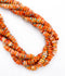 Natural Spiny Oyster with Turquoise Smooth Rondelle Beads Size 3x8mm 16" Strand