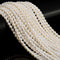 White Fresh Water Pearl Rice Shape Beads Size 3x4mm 15.5'' Strand