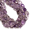 Grade A Light Amethyst Irregular Rectangle Cube Beads 12x18mm 14x20mm 15.5" Strd