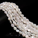 White Fresh Water Pearl Irregular Teardrop Beads Size 9-10x11-12mm 15.5'' Strand