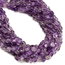 Grade AB Natural Amethyst Pebble Nugget Beads Size 6-7mm x 7-9mm 15.5" Strand