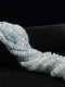 Natural Light Blue Aquamarine Faceted Rondelle Beads Size 3x7mm 15.5'' Strand