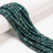 Dark Green Color Dyed Jade Smooth Rondelle Beads Size 4x6mm 15.5'' Strand