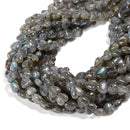 Natural Dark Gray Labradorite Heart Shape Beads Size 8mm 10mm 15.5'' Strand