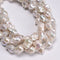 Grade A Natural White Fresh Water Pearl Baroque Beads 13-15x15-20mm 16" Strand