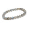 Natural Gray Labradorite Smooth Round Beaded Bracelet 6mm 7.5'' Length 3 PCS/Set