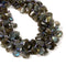 Natural Labradorite Faceted Trapezoid Shape Beads 10x12mm-12x15mm 15.5'' Strand