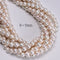 High Quality AAA White Fresh Water Pearl Off Round Beads 8-9mm 9-10mm 15.5'' Strand