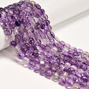 Grade AB Natural Amethyst Pebble Nugget Beads Size 7-8x8-9mm 15.5" Strand