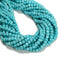 Blue Turquoise Faceted Cube Beads Size 5-6mm 15.5'' Strand