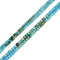 Gradient Turquoise Faceted Rubik's Cube Beads Size 3mm 4mm 15.5'' Strand