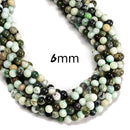 Natural Multi-color Jade Smooth Round Beads Size 6mm 8mm 10mm 15.5'' Strand