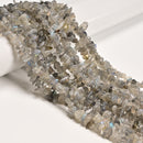 Natural Labradorite Irregular Pebble Nugget Chips Beads Size 7-8mm 32'' Strand