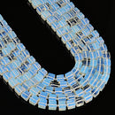 Opalite Smooth Cube Beads Size 8-9mm 15.5'' Strand