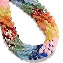 02 Gradient Multi-color Gemstone Faceted Cube Beads Size 6-7mm 15" Strand