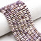 Natural Purple Wampum Quahog Shell Rondelle Discs Beads Size 3x8mm 15.5" Strand