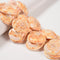 Natural Conch Sea Shell Heart Shape Beads with Double Holes 30mm 40mm 13" Strand