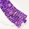 Purple Sea Sediment Jasper Double Drill Rectangle Beads Size 10x20mm 8'' Strand