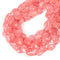 Cherry Quartz Smooth Flat Teardrop Beads Size 13x18mm 15.5'' Strand
