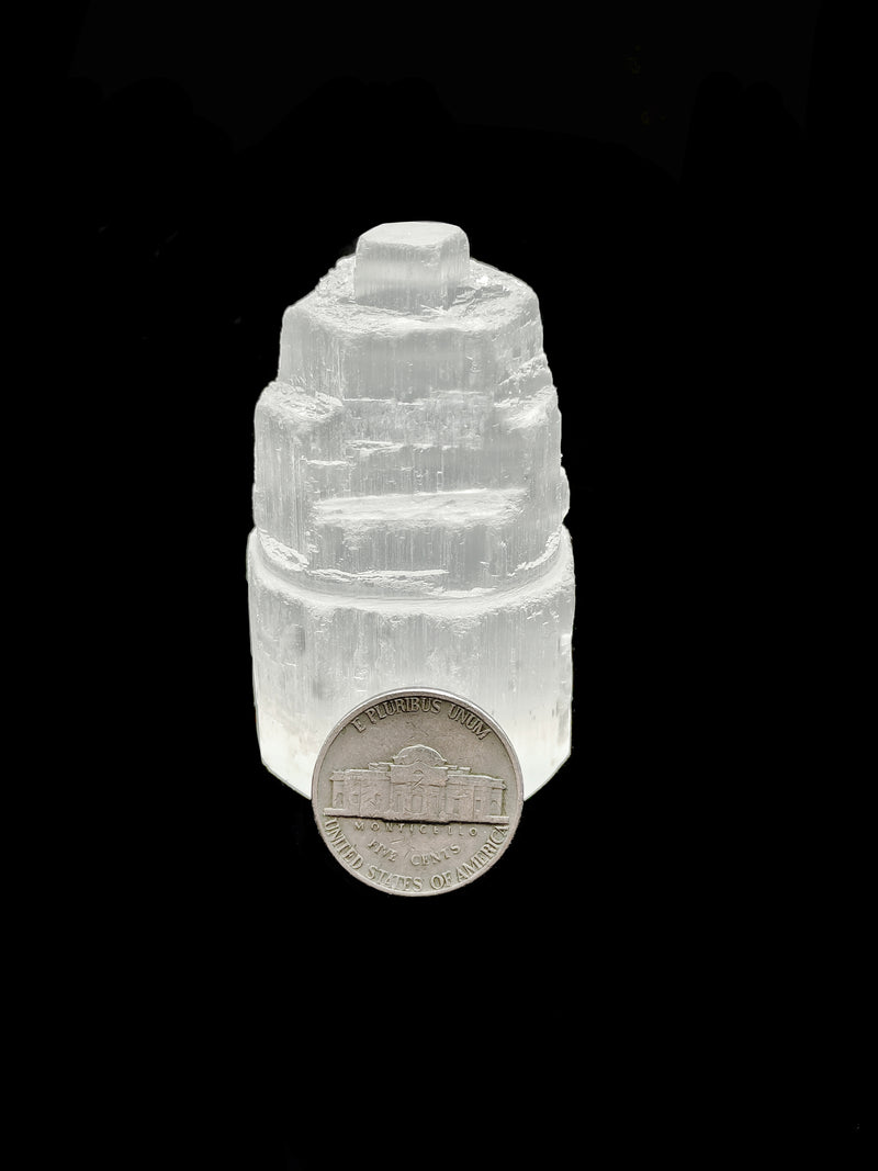 Natural Selenite Crystal Small Tower Size 2.5" Inches