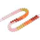 05 Gradient Multi-color Gemstone Faceted Cube Beads Size 6-7mm 15" Strand
