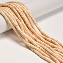 Natural Melo Sea Shell Heishi Disc Beads Size 2x5mm 16" Strand