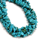 Blue Turquoise Irregular Pebble Nugget Chips Beads Size 10-13mm 15.5" Strand