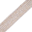 Natural White Fresh Water Pearl Rondelle Beads Size 2x3mm 3x5mm 4x6mm 15''Strand