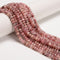 Natural Multi Strawberry Quartz Faceted Rondelle Beads Size 4x6mm 15.5'' Strand