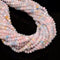 Grade AA Natural Multi-color Morganite Faceted Rondelle Beads 4x5mm 15.5'' Strd