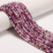 Natural Genuine Purple Mica Faceted Round Beads Size 4mm 15.5'' Strand