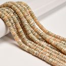 Multi-color Mother of Pearl MOP Shell Heishi Disc Beads Size 1.5x7.5mm 15.5" Std