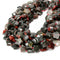 Natural African Bloodstone Five-Pointed Star Beads Size 15mm 15.5'' Strand