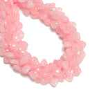 Natural Rose Quartz Top Drill Smooth Heart Shape Beads Size 12mm 15.5'' Strand
