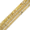 Brazilian Natural Golden Mica Smooth Rondelle Beads 4x6mm 5x8mm 6x10mm 15.5''Str