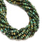 Natural African Turquoise Smooth Rondelle Beads Size 4x6mm 5x8mm 15.5'' Strand