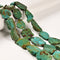 Graduated Natural Blue Turquoise Freeform Slab Slice 15x20-30x40mm 15.5'' Strand