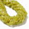 Natural Lemon Jade Heart Shape Beads Size 12mm 15.5'' Strand