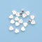 925 Sterling Silver Heart Shape Beads Size 5mm 7 Pieces Per Bag