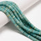 Natural Blue Amazonite Smooth Rondelle Beads Size 2x6mm 15.5'' Strand