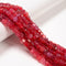 Red Crackle Agate Smooth Cube Beads Size 7-8mm 15.5'' Strand