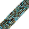 Natural Blue Turquoise Faceted Round Beads Size 5mm 15.5'' Strand