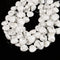 Natural White Howlite Heart Shape Beads Size 20mm 15.5'' Strand